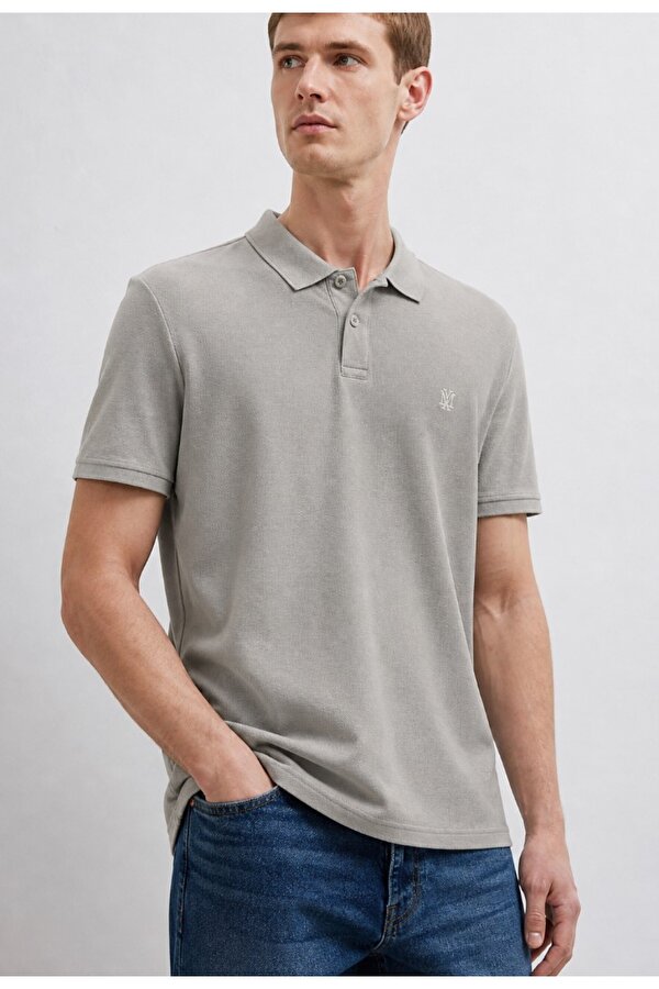 M0613287 Mühür Logo Polo Yaka Tişört Erkek Tişort