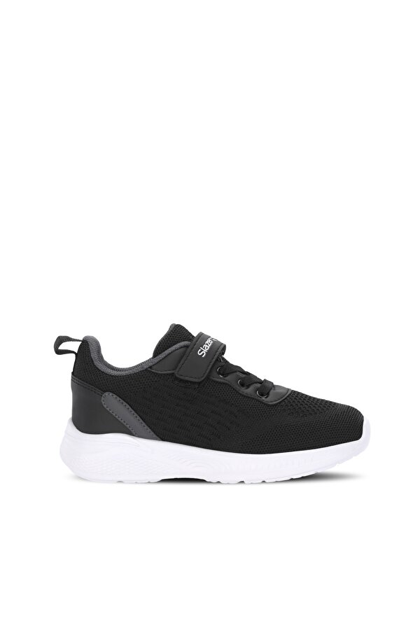 FLAREX Unisex Çocuk Cırt Cırtlı Siyah / Koyu Gri Günlük Spor Ayakkabısı
