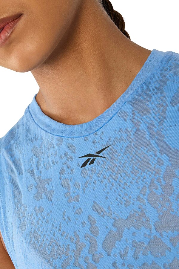 Reebok LUX BURNOUT TANK BLUE Woman 046