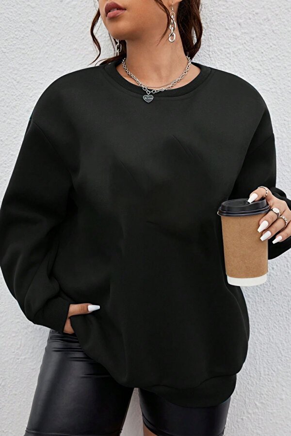 Unisex Uzay Temalı Bisiklet Yaka Sweatshirt - 3 Al 1 Öde