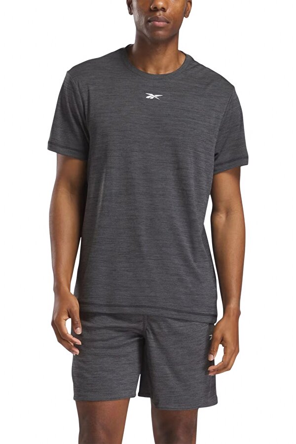 Reebok ID TRAIN MELANGE TECH TEE BLACK MELANGE Man 054