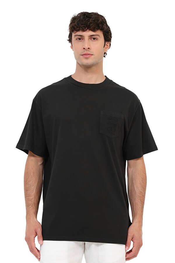 Kısa Kol T-Shirt Erkek Siyah OXNI WASHED SS TEE - FLO 2. Ürüne %50 İndirim