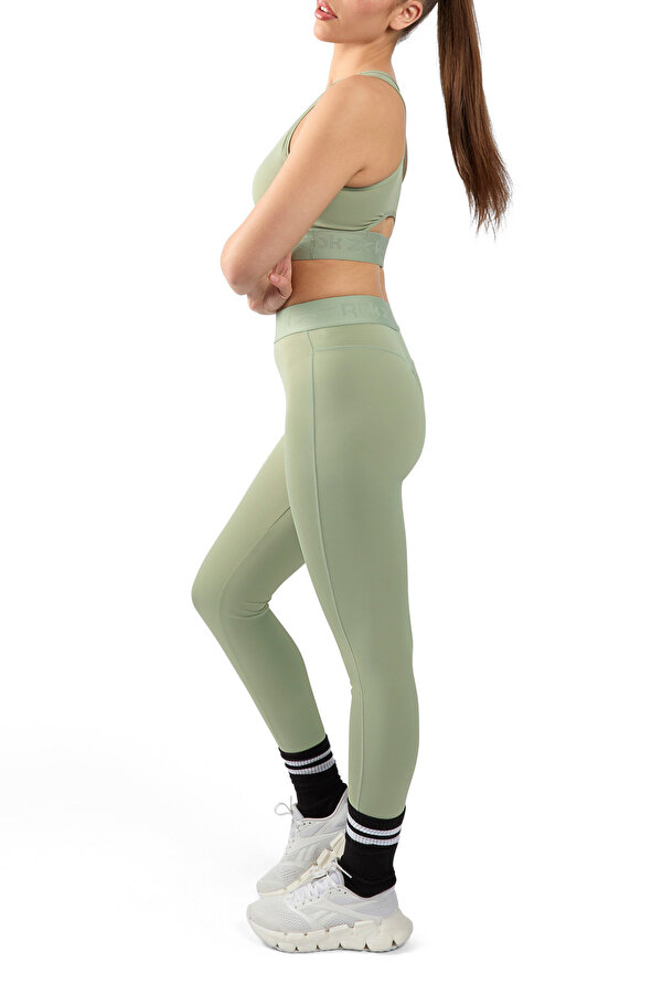 Reebok Id Train Ruched Bra Зеленый Женщина Топ