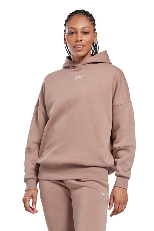 Reebok LUX OVERSIZED HOODIE L BROWN Woman 449