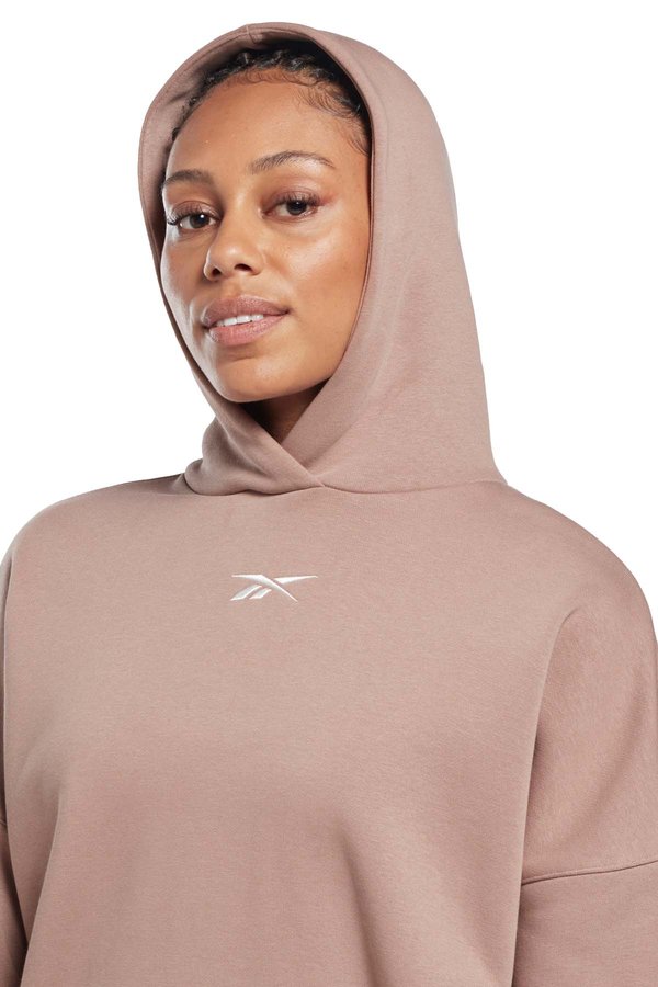 Reebok LUX OVERSIZED HOODIE L BROWN Woman 449