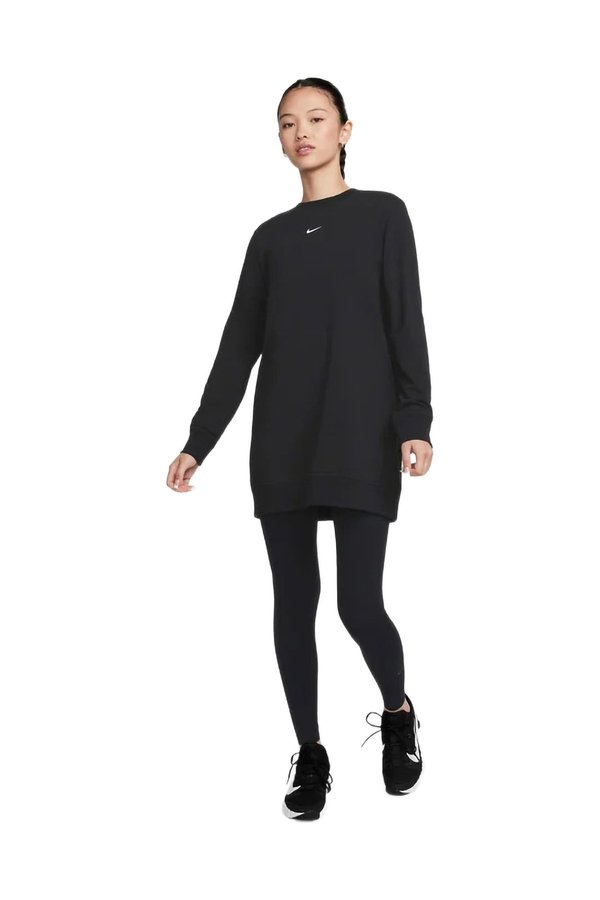 Nike W NK ONE DF CREW TUNIC BLACK Woman 060