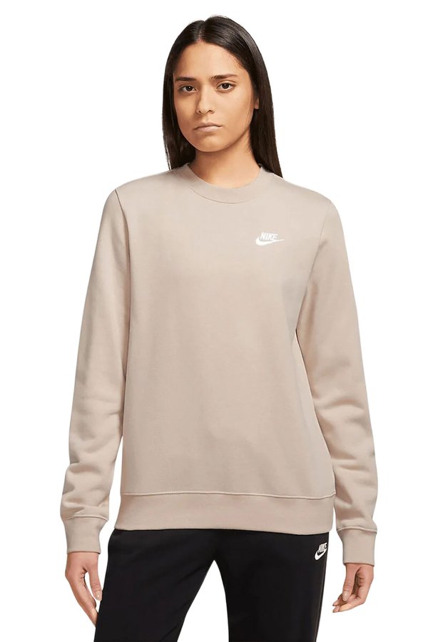 Nike W NSW CLUB FLC CREW CREAM Woman 060