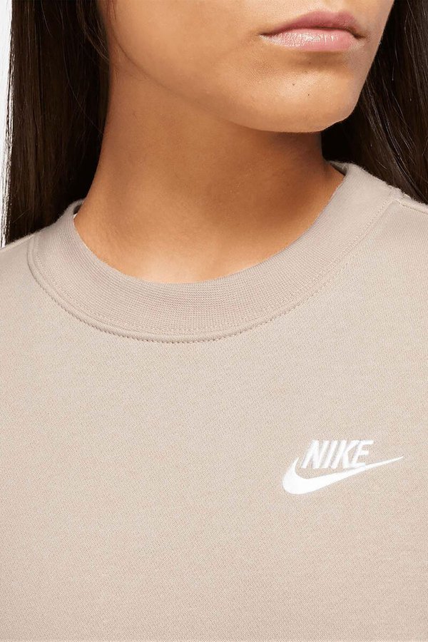 Nike W NSW CLUB FLC CREW CREAM Woman 060
