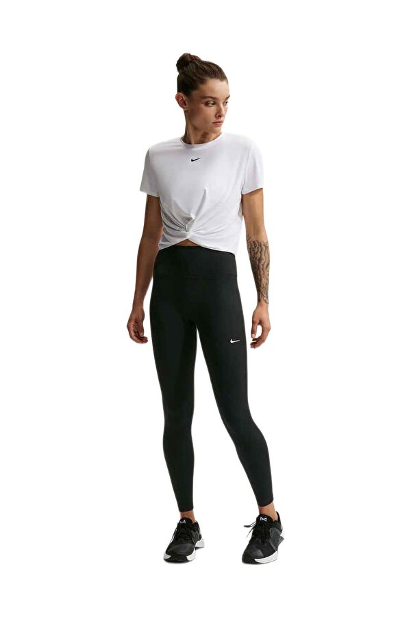 Nike W Nk Df One Hr Tight Usea Черный Женщина Спортивные Брюки