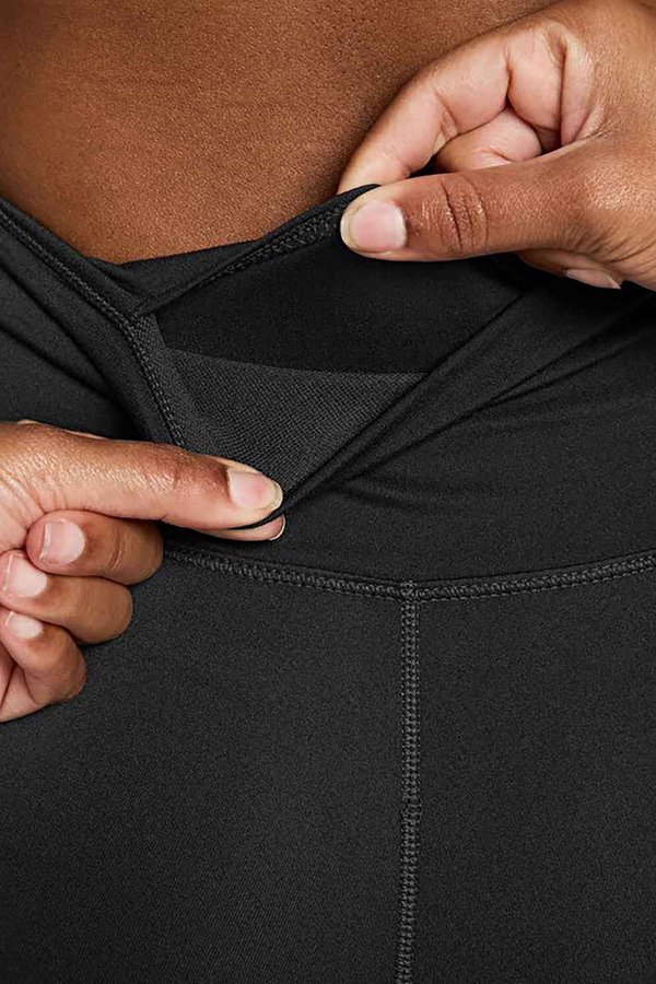 Nike W Nk Df One Hr Tight Usea Черный Женщина Спортивные Брюки