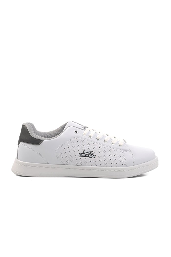 Slazenger Beyaz Siyah Büyük Numara Erkek Sneaker Ayakkabı