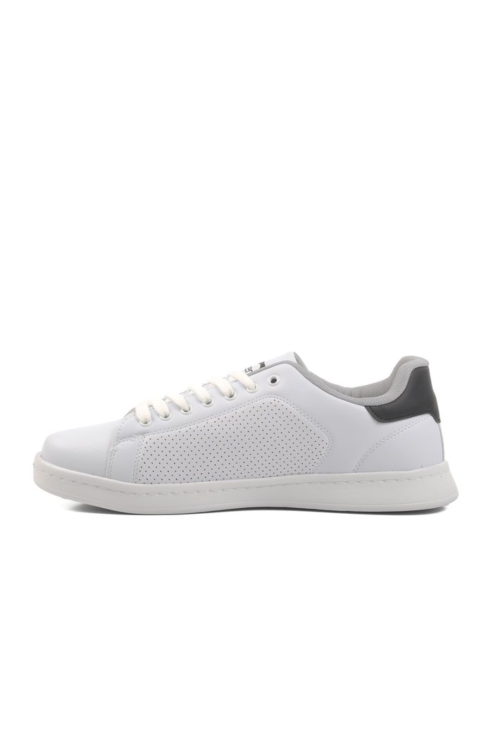 Slazenger Beyaz Siyah Büyük Numara Erkek Sneaker Ayakkabı — 2