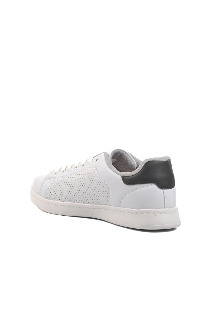 Slazenger Beyaz Siyah Büyük Numara Erkek Sneaker Ayakkabı — 4