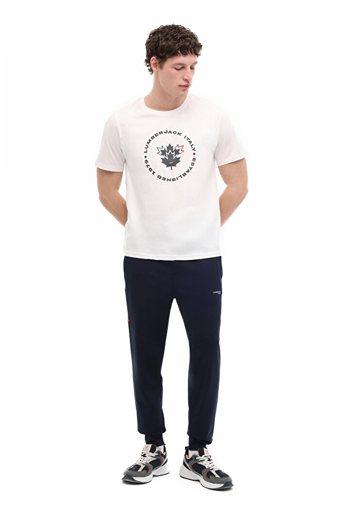 Lumberjack ML RENATO 11ITL 1030 6FX Beyaz Erkek Kısa Kol T-Shirt — 3